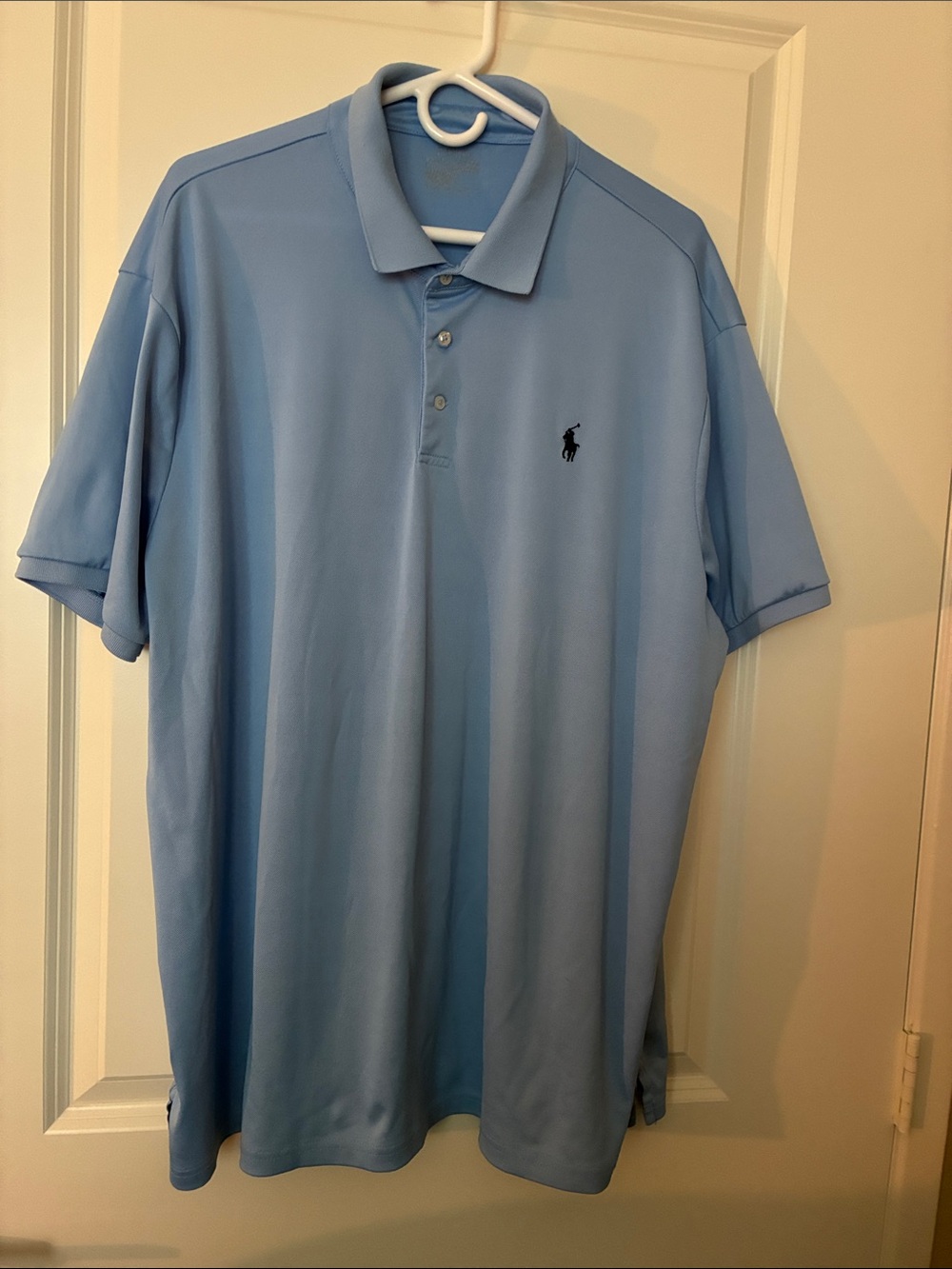 Ralph Lauren Men’s Sky Blue Polo with Embroidered Pony Size XXL